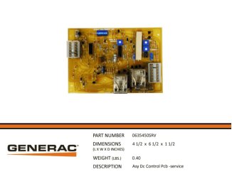 0635450SRV, ASY DC CONTROL PCB -SERVICE 0635450SRV, ASY DC CONTROL PCB -SERVICE