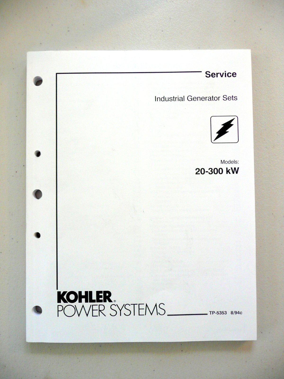 TP-5353 Service Manual for Kohler
