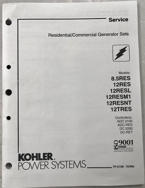 TP-6196, Kohler Service Manual