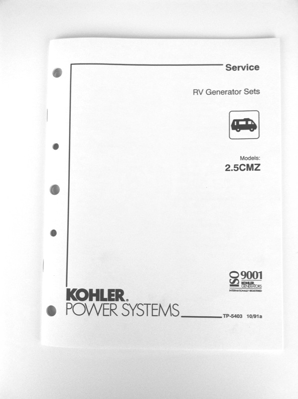 TP-5403 Service Manual, 2.5CMZ Kohler RV Generator