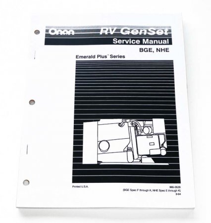 965-0528 Service Manual, BGE (Spec F-K), NHE (Spec D-P), Onan