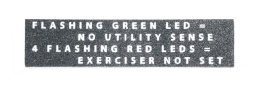 Generac 0E5488 Decal, Flashing LED Notice