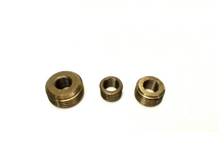 240-903, Brass Adapters, 1/8-27NPTF to 1/4-18, 3/8-18 and 1/2-14