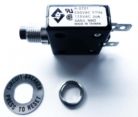 Generac 75207A Circuit Breaker, 30 Amp Pop - out type