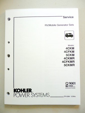 Service Manual, Kohler 4CKM and 5CKM [TP-5394]