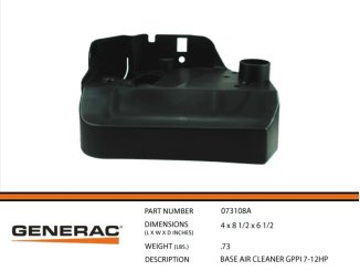 073108A, "Base, Air Cleaner, GN 410, et 073108A, "Base, Air Cleaner, GN 410, et