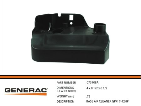 073108A, \"Base, Air Cleaner, GN 410, et