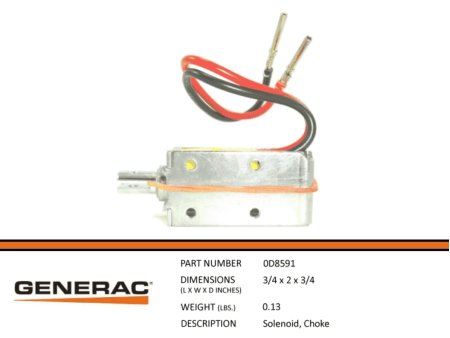 0D8591, \"Solenoid, Choke, Generac\"