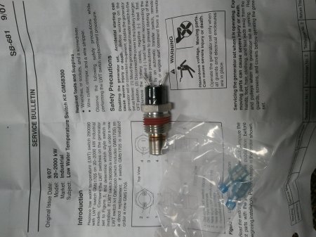 Kit, Temperature Coolant Switch GM58300