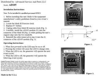 0A8637-AD105 Biweekly Skipper for Generac 0A8637 MKIII Exerciser