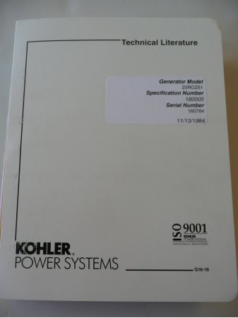 Technical Literature for Kohler Model# 25ROZ61