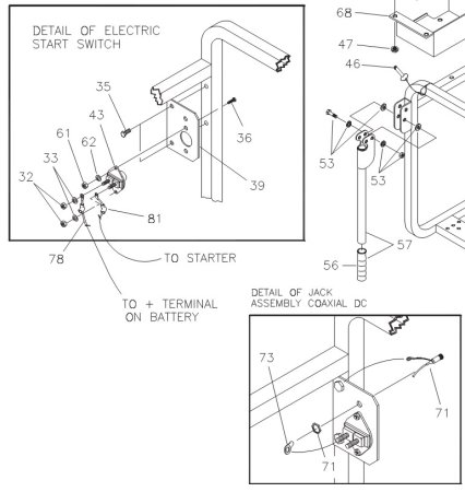 Generac G078289 (078289) Bracket for Starter Switch (Briggs)
