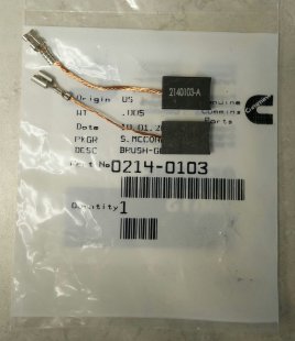 Brush for ONAN 214-0103 and A053W559 - RV Genset, SEE NOTES Brush for ONAN 214-0103 and A053W559 - RV Genset, SEE NOTES