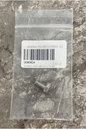 Generac 080824 Stainless Screw (Quicksilver 10-816476)