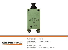 Breaker, 10 AMP, for Generac 071915, Quicksilver 88-810663