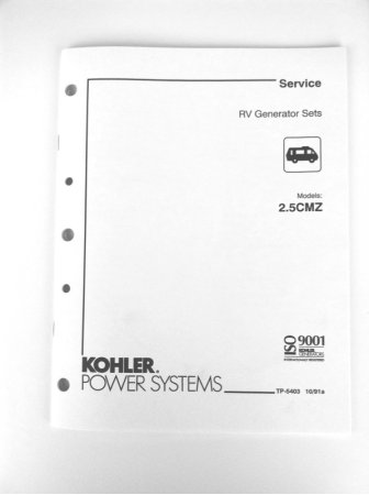 TP-5403 Service Manual, 2.5CMZ Kohler RV Generator