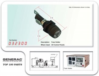 Generac G032300 Fuse Holder, Was 32300 & 032300