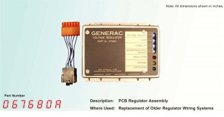 Generac 067680ASRV Voltage Regulator