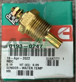 193-0247 Sending Unit, Onan Temp. Gauge