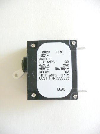 Circuit Breaker, 30 Amp Kohler 233835 for 5.5/7CM