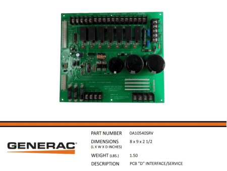 0A10540SRV, PCB D\" INTERFACE/SERVICE \"