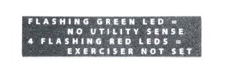 Generac 0E5488 Decal, Flashing LED Notice