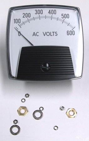 600 volt, 3 1/2\" Panel meter for Onan Generator, etc.