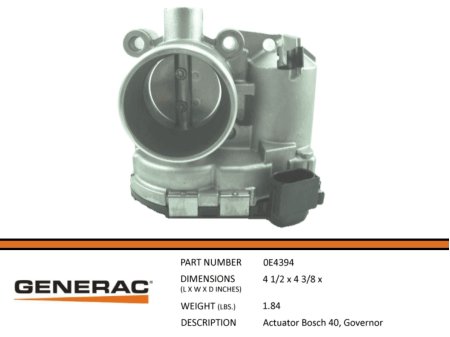0E4394, Actuator Bosch 40, Governor, Generac