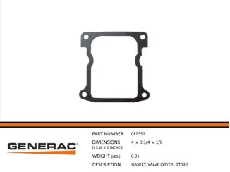 0E9352, GASKET,VALVE COVER,GT530 0E9352, GASKET,VALVE COVER,GT530