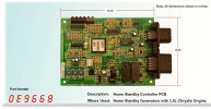Generac # 0E96680SRV Control PCB for 3.9L HSB
