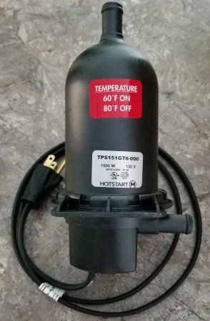 Hotstart TPS151GT6-000 Block Heater, LOW Temp.