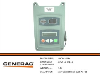 0H06430SRV, ASSY CONTROL PANEL 2008 AC HSB