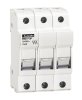 Fuse Holder, 3 Pole, 30 Amp, 600V DIN Mount