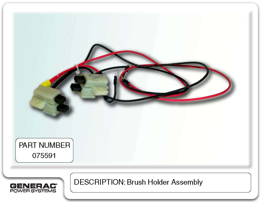 Generac Genuine OEM 0663860SRV Brush Holder Assembly For Generator - With Instructions