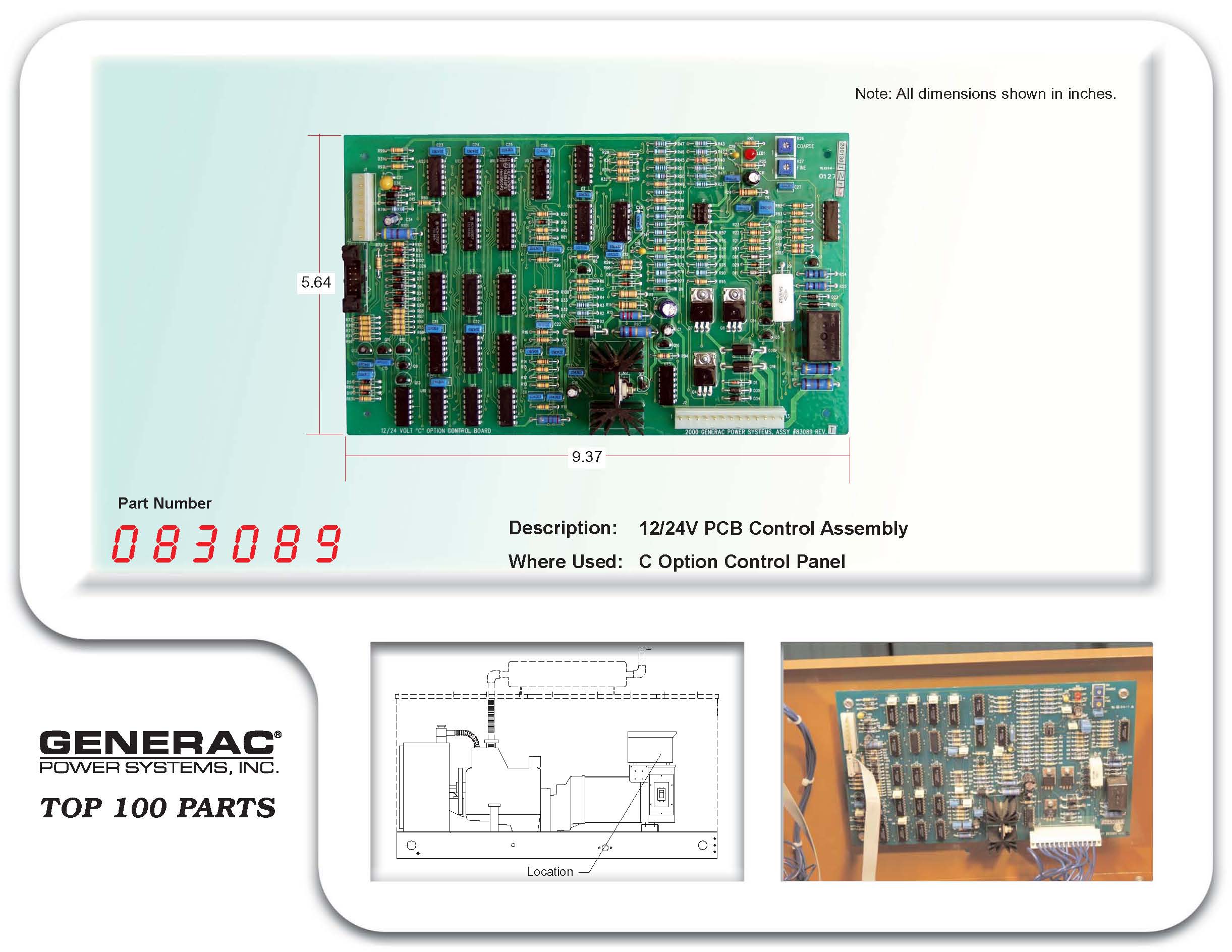 Generac 0927340SRV Inphase Monitor Assembly OEM for sale online 