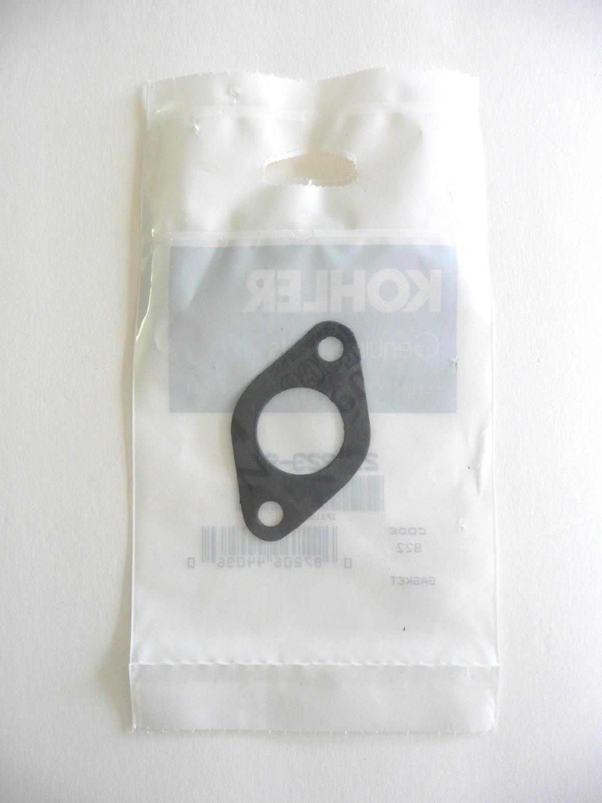 thumbnail image 2 of Genuine OEM Kohler Carburetor Mounting Intake Gasket - Part # 210223-S 2 of 6
